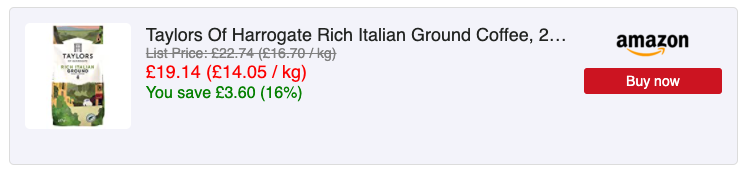 Amazon product embed example