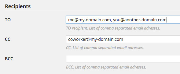 ASA 2 Notifications - Recipients