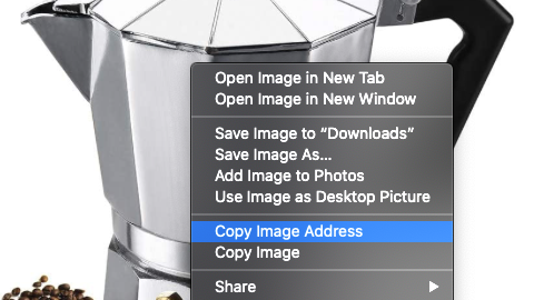 Add Amazon product without API copy image URL