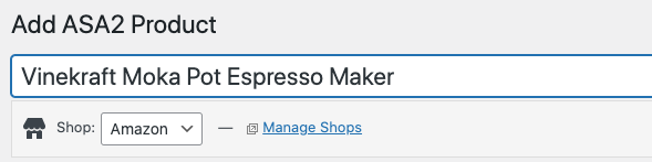 Add Amazon product without API title