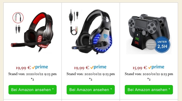 Keywords option max_price