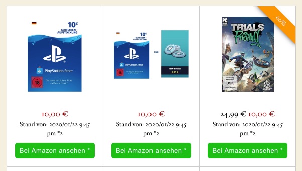 Keywords option min_price