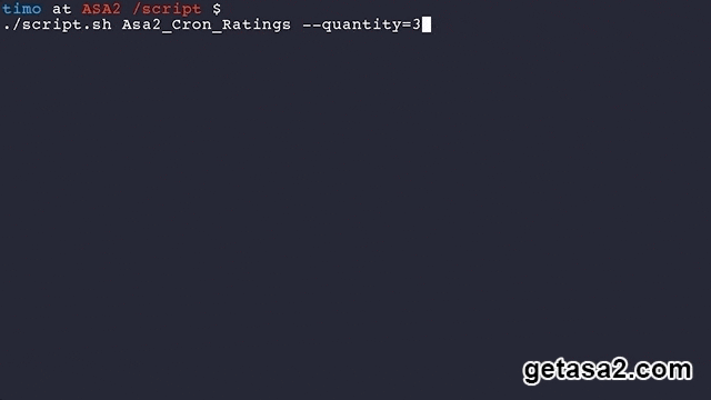 ASA2 ratings cronjob with quantity option