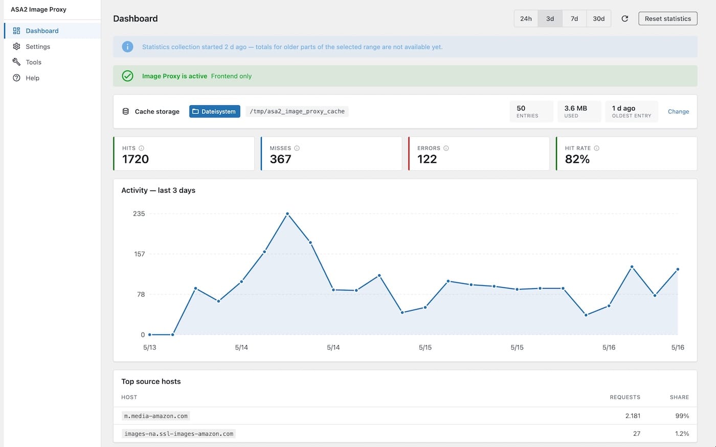 Image Proxy Dashboard