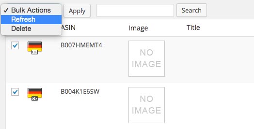 Import ASA 1 collection, refresh items