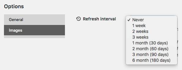 local images refresh interval