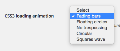 AJAX CSS3 loading animations