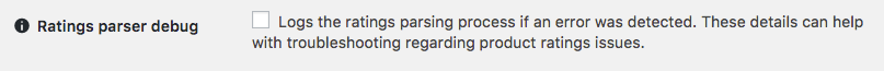 Option log ratings parser