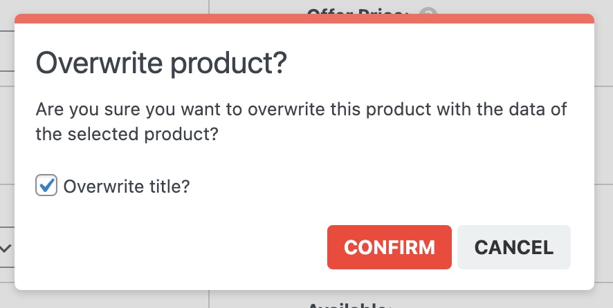 ASA2 overwrite product