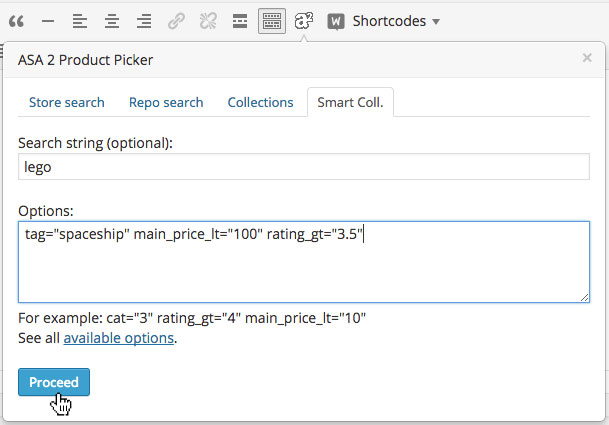 productpicker smart collection