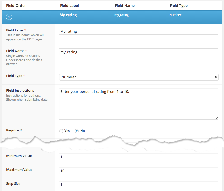 ASA 2 product ACF field