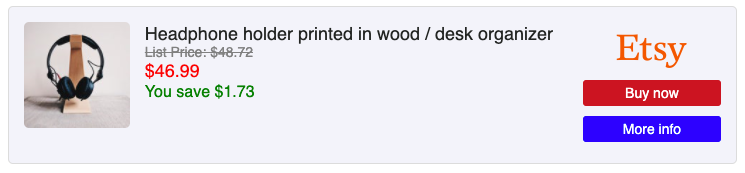 Product embed example
