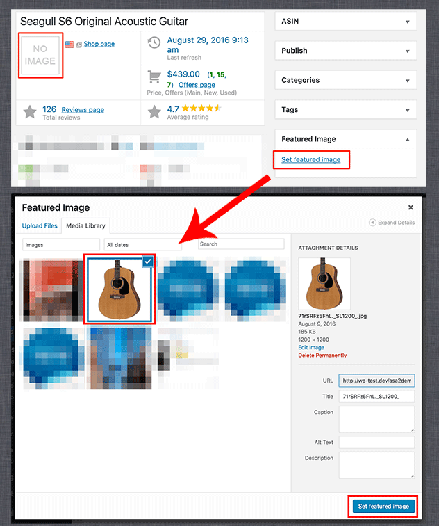 product select featured image