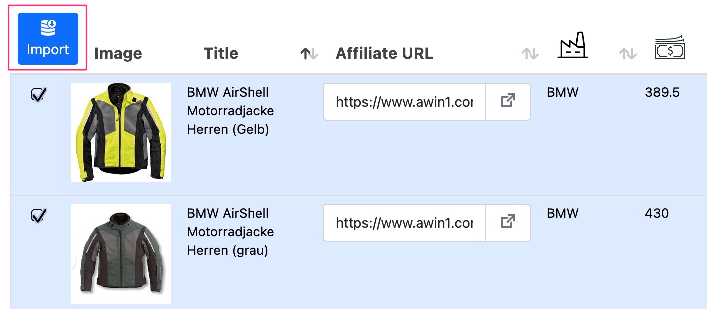 ASA2 Shop Data Browse Dialog Select